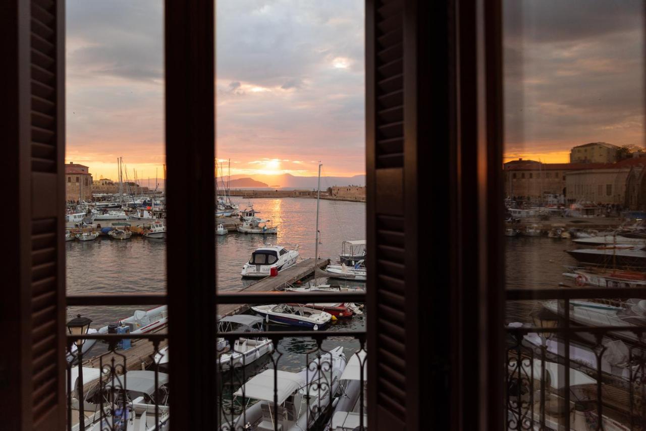 חאניה Destino Home Overlooking The Venetian Port Of Chania מראה חיצוני תמונה