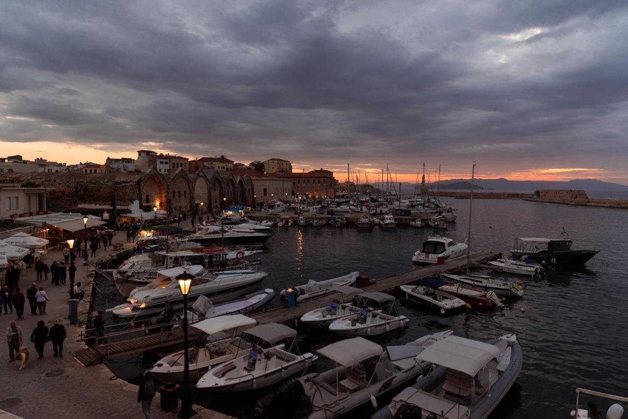 חאניה Destino Home Overlooking The Venetian Port Of Chania מראה חיצוני תמונה